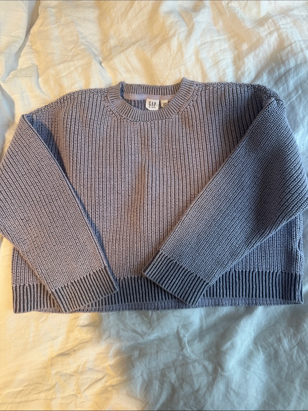 GAP Lavender Crewneck Knit Sweater